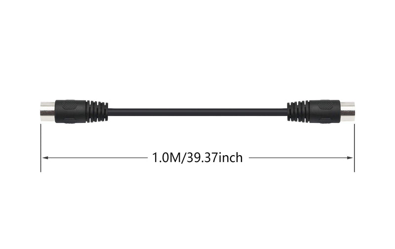 [AUSTRALIA] - CERRXIAN 1m Din 7Pins Male to Male Speaker Audio System Signal Control Cable 