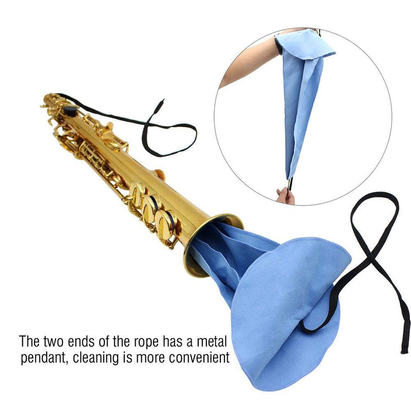 [AUSTRALIA] - Drfeify Sax Cleaning Cloth, 3Colors Durable Saxophone Sax Clarinet Cleaning Cloth Tool Accessory Parts for Tube Inside Clean Blue 