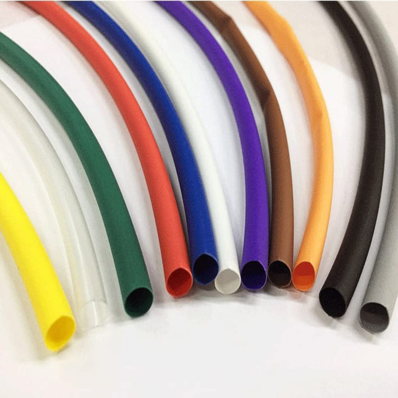 Othmro 800Pcs PE Plastic Industrial Heat-Shrink Tubings, 0.1FT Length 0.08inch Dia 2:1 Electrical Heat Shrink Wrap Cable Sleeve, Insulation Protection Heatshrink Tubes for Cable Bonding Red 2mm/0.08"x30mm/1.18"