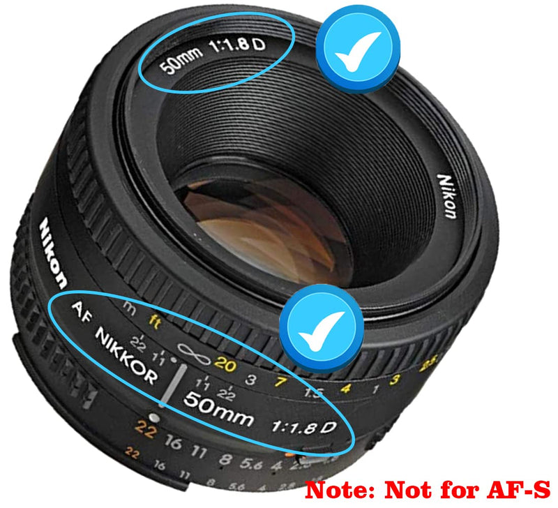 52mm Lens Cap Compatible for Nikon AF(Not for AF-S) Nikkor 50mm f/1.8D,AF(Not for AF-S) Nikkor 50mm f/1.4D,HUIPUXIANG[2 Pack]