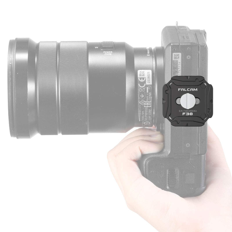 ULANZI F38 Camera Quick Release Plate w 1/4" to 3/8" Screw Thread, Quick Release System QR Plate Camera Tripod Mount Adapter for Sony Canon Monopod DSLR Stabilizer Slider DJI Switch Between Stablizer F38 System