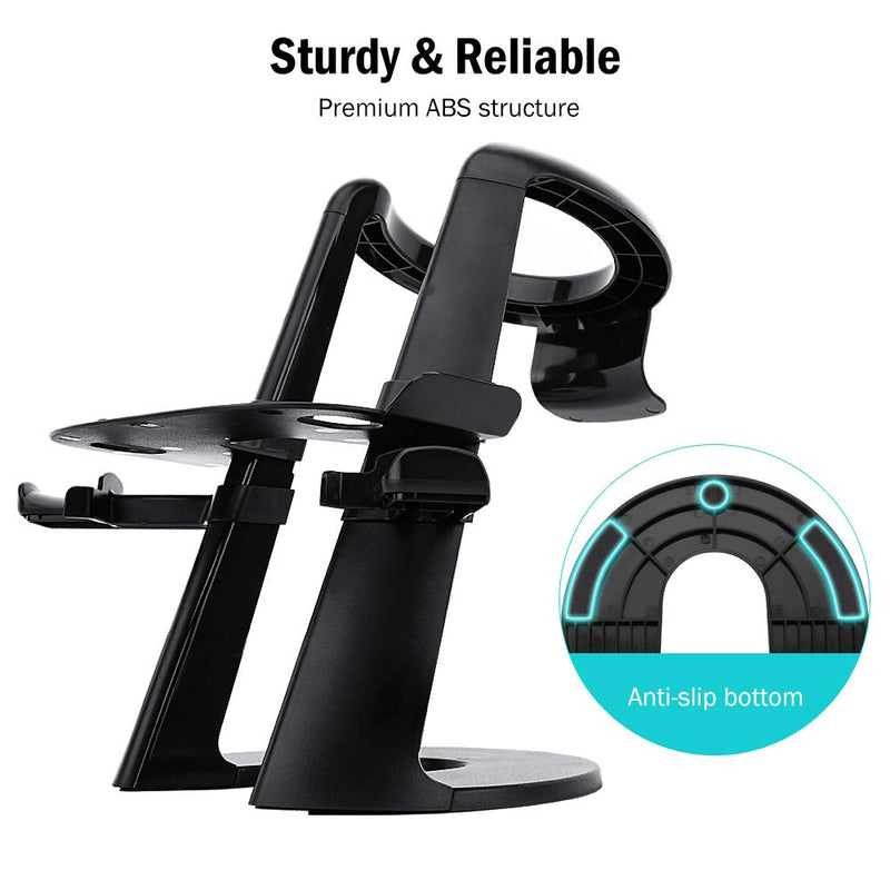 MoKo VR Stand Compatible with Oculus Quest/Rift/Rift S, VR Headset Stand, VR Headset and Controllers Holder