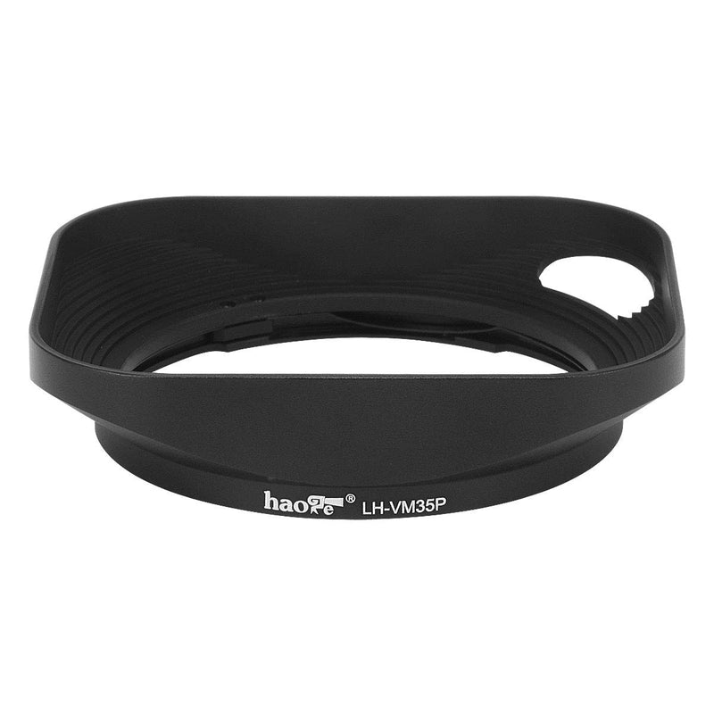 Haoge LH-VM35P Bayonet Metal Square Lens Hood Compatible with Voigtlander Nokton Aspherical ASPH 40mm f/1.2 VM, 35mm f1.2 VM, 50mm f1.2 VM Leica M Lens Replaces LH-8 Hollow Out Designed Black Square - Hollow Out Designed
