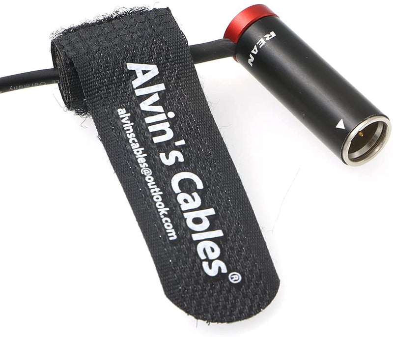 Low-Profile Mini-XLR 3-Pin Male to 3.5mm-TRS-Locking Audio-Cable for Canon-EOS-C70 to Sennheiser-EK-100 G4/G3 RodeLink Cord TA3M-Mini to Right-Angle 3.5mm Screw-TRS Balanced Cable Alvin's Cables Red
