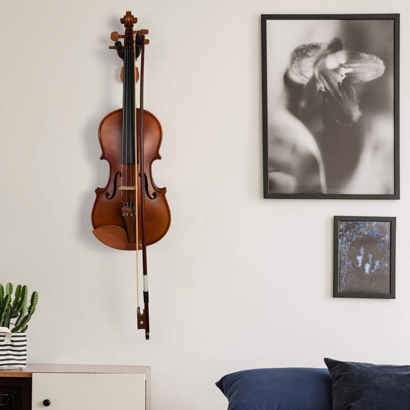 WOGOD Violin Hanger Home and Studio Wall Hanger for Violin or Viola.Made of Hardwood