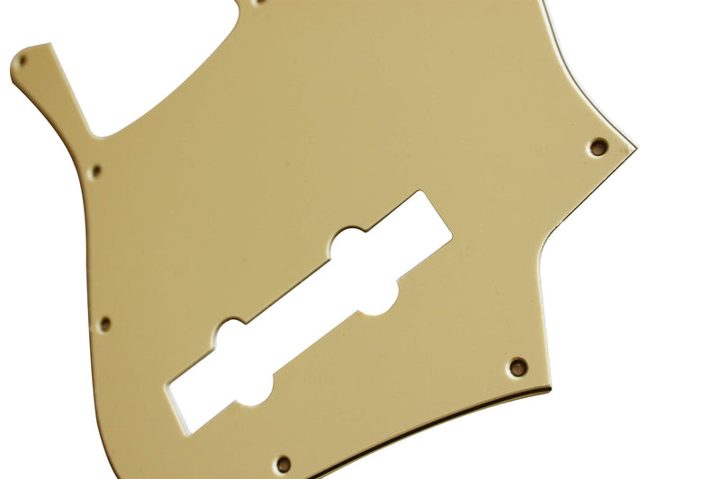 [AUSTRALIA] - For Jazz Bass Guitar 5 String JB Guitar Pickguard Scratch Plate (3 Ply Vintage Yellow) 3 Ply Vintage Yellow 