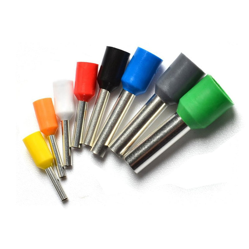 EL-SKY 800pcs Assortment Ferrule Wire Copper Crimp Connector, Wire Terminals Kit, Wire Connector Kit, Insulated Cord Pin End Terminal AWG 22-10 Kit