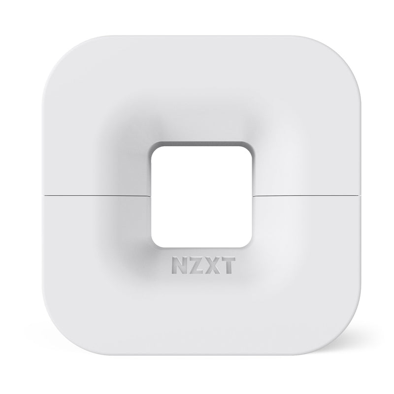 NZXT Puck - BA-PUCKR-W1 - Cable Management and Headset Mount - Compact Size - Silicone Construction - Powerful Magnet for Computer Case Mounting - White