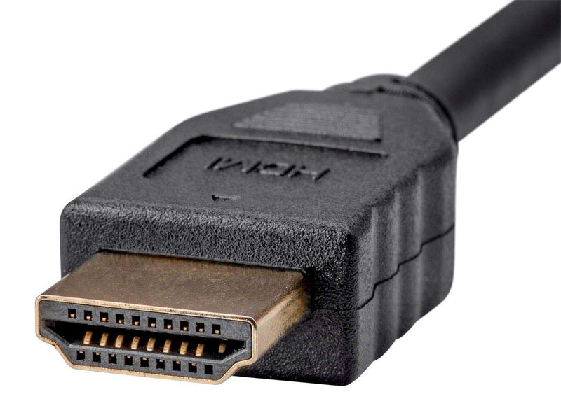 Monoprice High Speed HDMI Cable - 1.5 Feet - Black | No Logo, 4K @ 60Hz, HDR, 18Gbps, YUV 4:4:4, 32AWG, CL2 - Commercial Series 1.5ft
