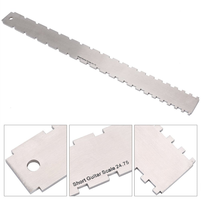 Silver Guitar Neck Leveling, Notched Straight Edge, for professional guitar player Enthusiast beginner