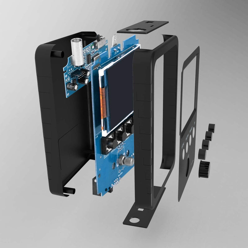 ETEPON Digital Oscilloscope Kit with BNC-Clip Cable Probe with Power Supply, (Assembled Finished Machine) EM001 Black-1