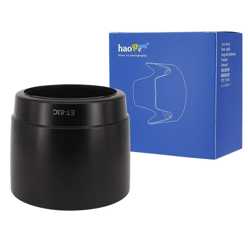 Haoge Bayonet Lens Hood Compatible with Canon EF 100-400mm f/4.5-5.6L is USM Lens Replaces Canon ET-83C