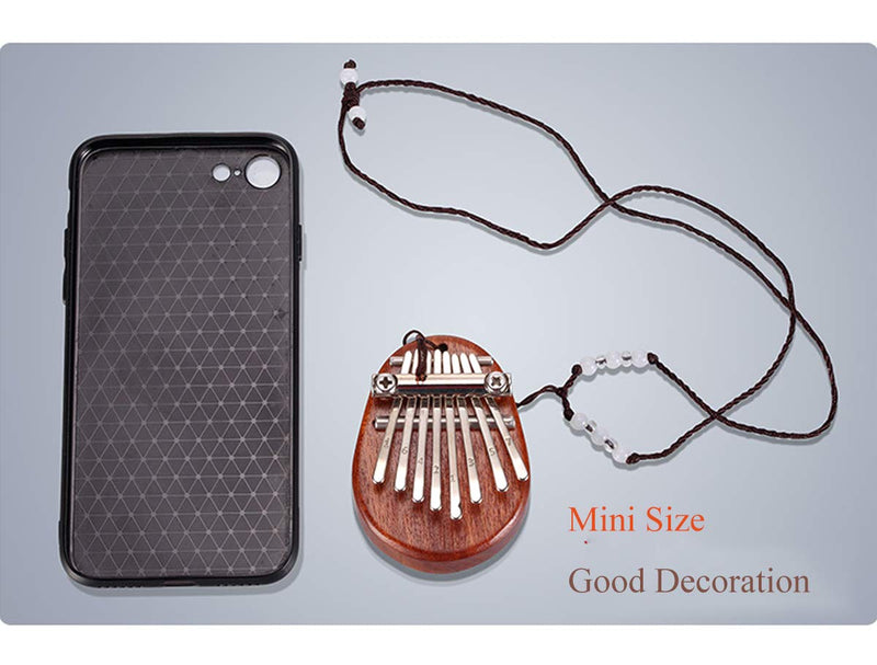 Kalimba 8 Keys Thumb Piano with lanyard Portable Mini Piano Musical instruments Good Valentines Gift Finger Piano Gifts for Kids and Adults Beginners