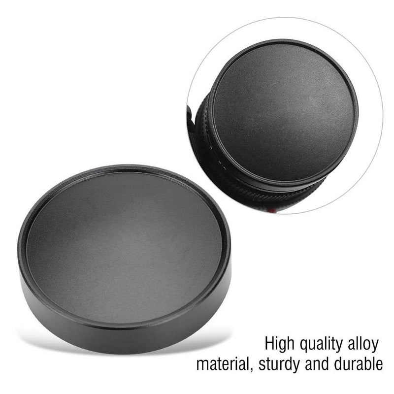 Mugast Lens Cap, Durable Alloy Camera Lens Cap Lightweight Lens Front Cap Photography Accessories for Leica E39 M Lens(Black) Black