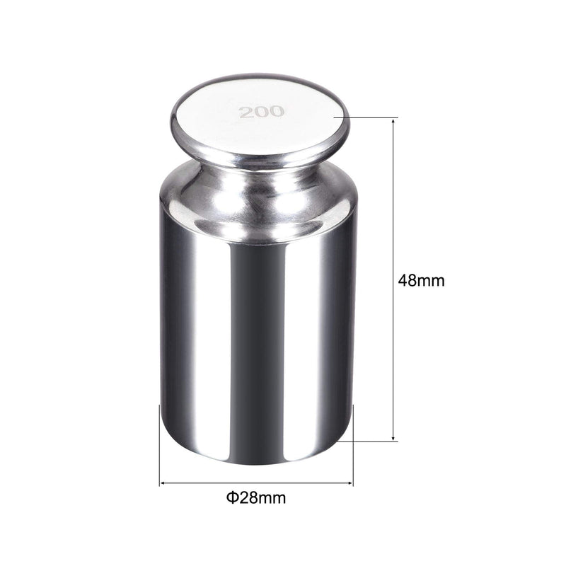 uxcell Gram Calibration Weight 200g F1 Precision Stainless Steel for Digital Balance Scales