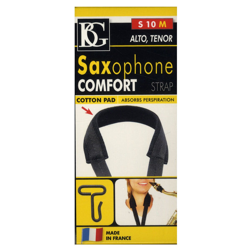 BG S10M Alto/Tenor Saxophone Comfort Strap with Metal Hook