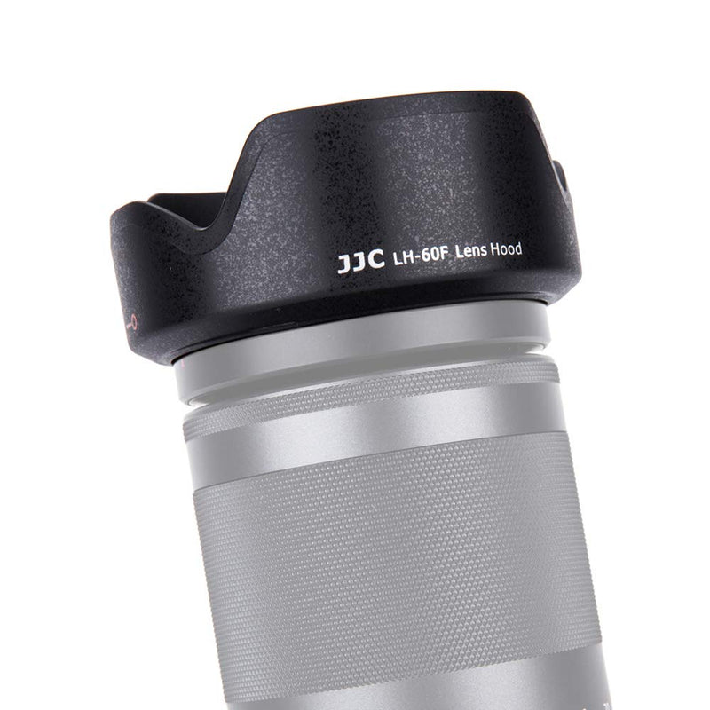JJC ABS Reversible Lens Hood for Canon EF-M 18-150mm f/3.5-6.3 IS STM replaces EW-60F on Canon EOS M M2 M3 M5 M6 Mirrorless Camera