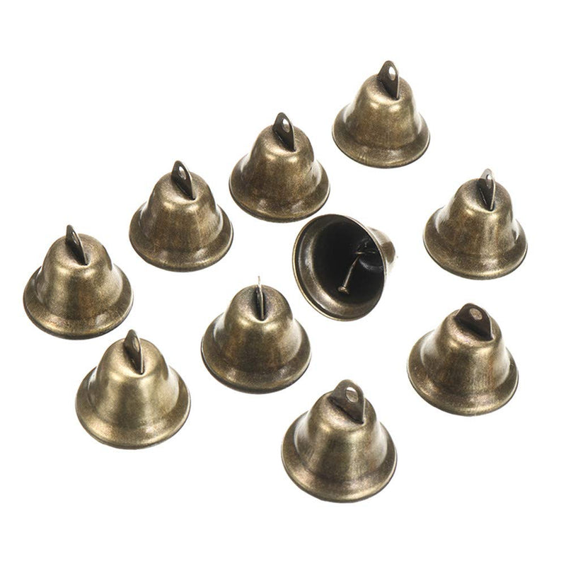 IUAQDP 20 Pieces 38mm Vintage Bronze Jingle Bells for Dog Potty Training,Making Wind Chimes Tone Bells Copper Bell Hangings,Pet Bell Accessories