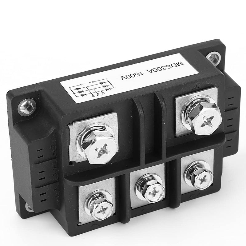 Silicon Bridge Rectifier, MDS Full Wave Three Phase Rectifier Bridge 3-Phase Resin Packed Rectification Module 300A 1600V