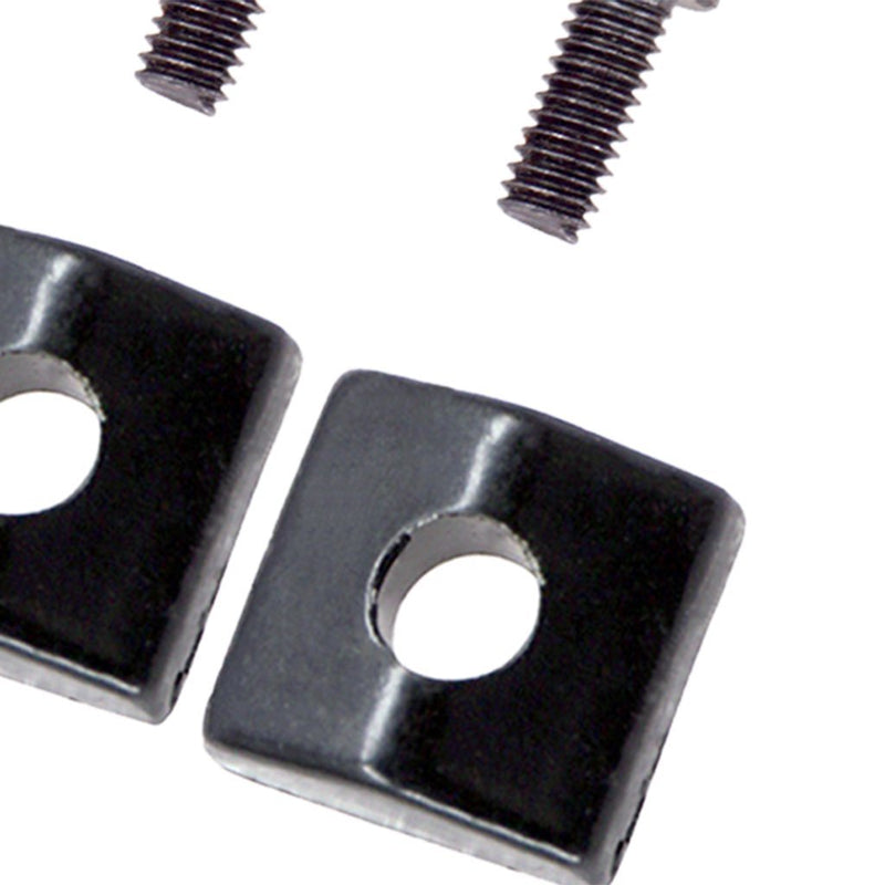 3 Pieces Locking Nut Block and Screws Guitar Cap Suitable for Tremolo Bridge Replacement Part (Black) Black