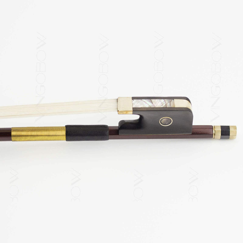 [AUSTRALIA] - Pernambuco Stick Cello Bow 4/4 Size VINGOBOW 420C Full 4 4 Concert Level Brass Alloy Fitted Parisian Eyes Ebony Frog Well Balanced Sweet Sound Natural Horse Hair for Porfessional Player 