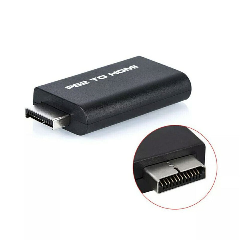 1080P PS2 to HDMI Adapter Converter with 3.5mm Audio Output + 5 Feet HDMI Cable for HDTV HDMI Monitor