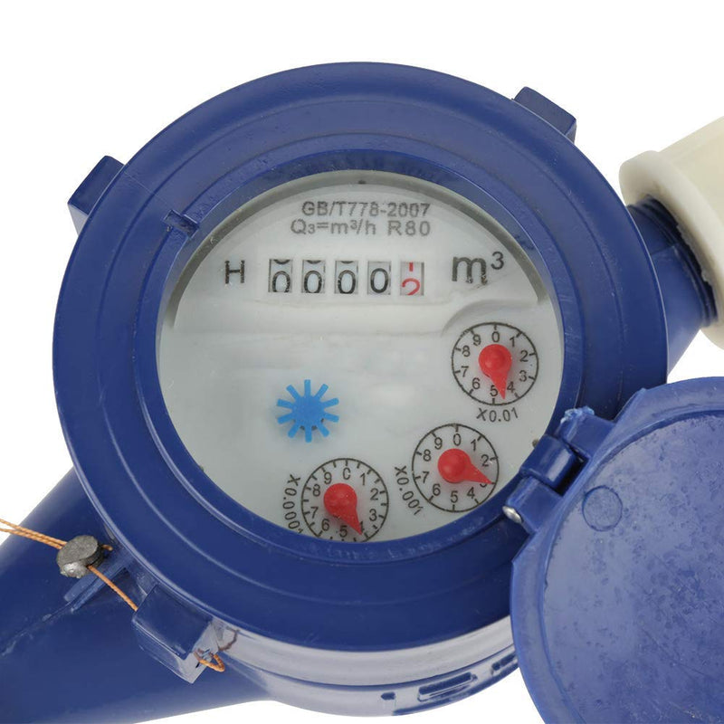 Plastic Cold Water Meter, DN15 Garden Home Cold Water Meter Single Water Flow Wet Table Measuring Tool