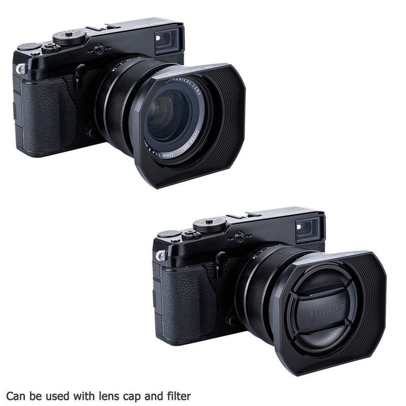 23mm & 56mm Lens Hood Shade for Fuji Fujifilm Fujinon Lens XF 23mm F1.4 R & XF 56mm F1.2 R & XF 56mm F1.2 R APD Replaces Fujifilm LH-XF23 Hood -Black