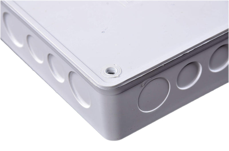 [AUSTRALIA] - DJC Supply Co. 6" x 6" x 3" PVC Plastic Junction Conduit Box with 3/4" & 1" Pre molded Holes 6" x 6" x 3" 