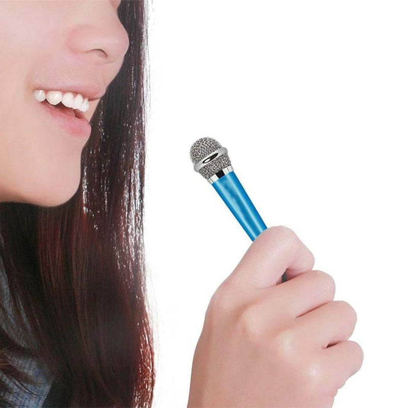 Karaoke Portable Mini Microphone For Cell Phone Mini Karaoke Microphone Condenser Microphone Mini Condenser Microphone Karaoke Portable Microphone With For Cell Phone Laptop Notebook Red Blue 2 Pieces