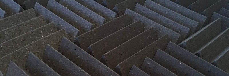 [AUSTRALIA] - Soundproofing Acoustic Studio Foam - Bass Absorbing Wedge Style Panels 2 Pack 12in x 12in x 3 Inch Thick Tiles (Charcoal) Charcoal 