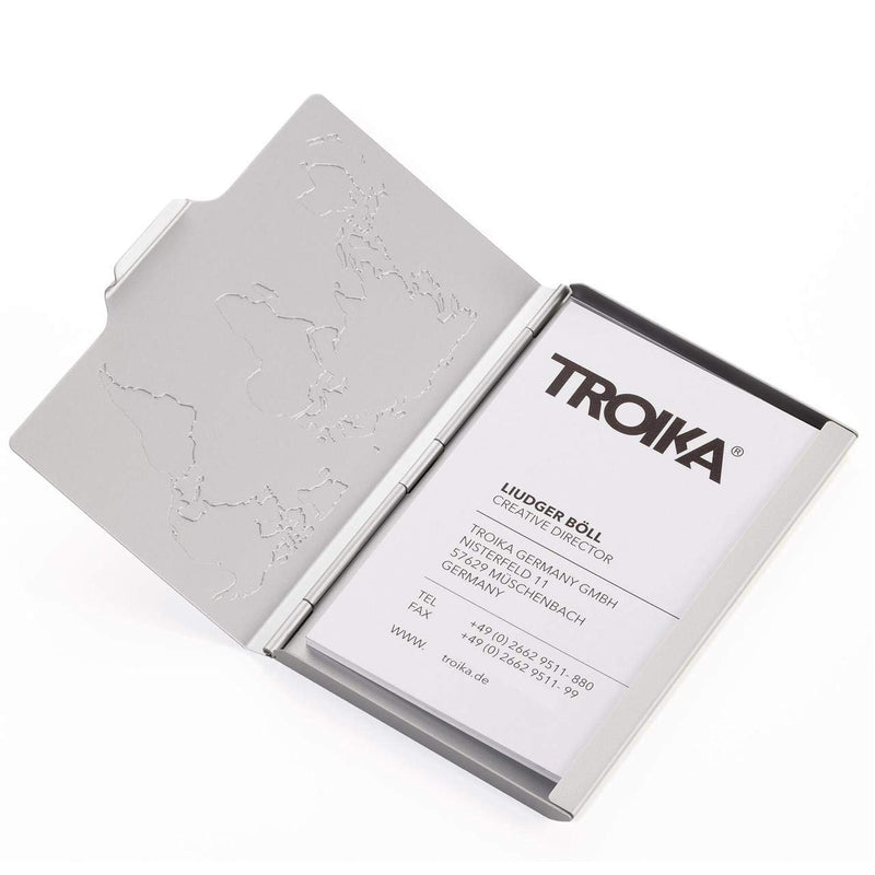 Troika Silver Global Card Case Aluminum (CDC1502AL)