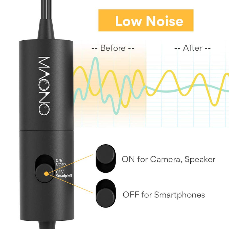 [AUSTRALIA] - Lavalier Microphones MAONO AU-200 Dual Handsfree Clip on Lapel Mic with Omnidirectional Condenser for Smartphone, Android, Camera, DSLR, Tablet, PC, Laptop, Computer 