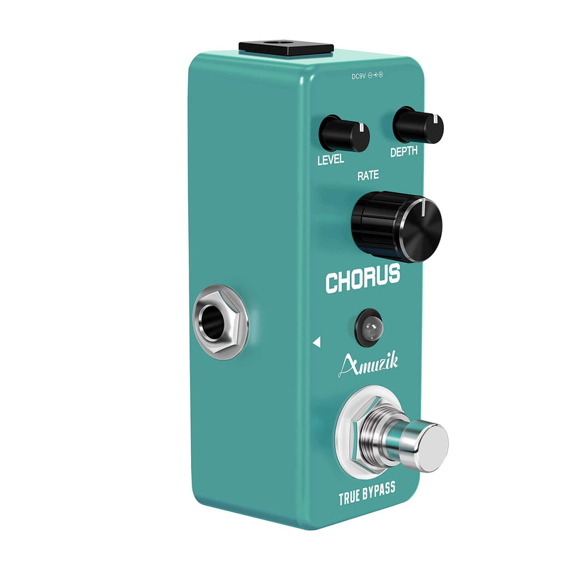 Amuzik Guitar Chorus Effect Pedal Analog Chorus BBD Circuit Pedal Uses The Rare MN3007 Chip