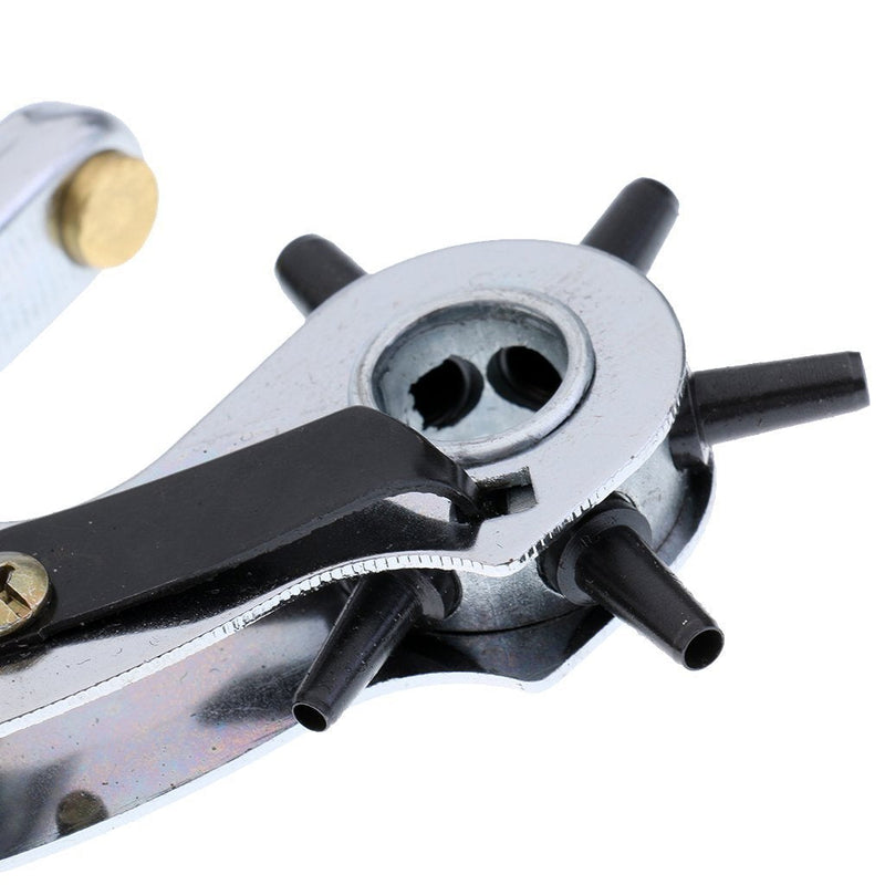 3 Pieces Revolving Hole Punch&Eyelet Plier &Press Snap Plier with Eyelets Grommets and Pliers (A)