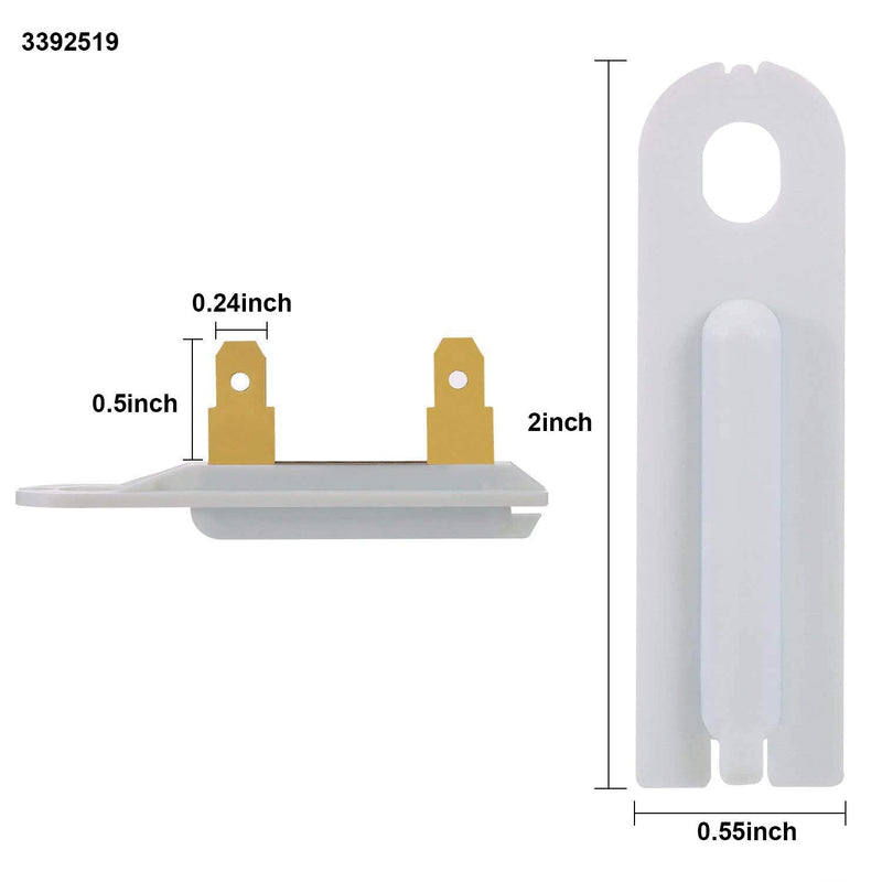 [AUSTRALIA] - 8544771 Dryer Heating Element, 279973 3392519 Thermal Fuse and 279816 Thermostat Dryer Replacement Kit Compatible with Maytag, Kenmore and More 