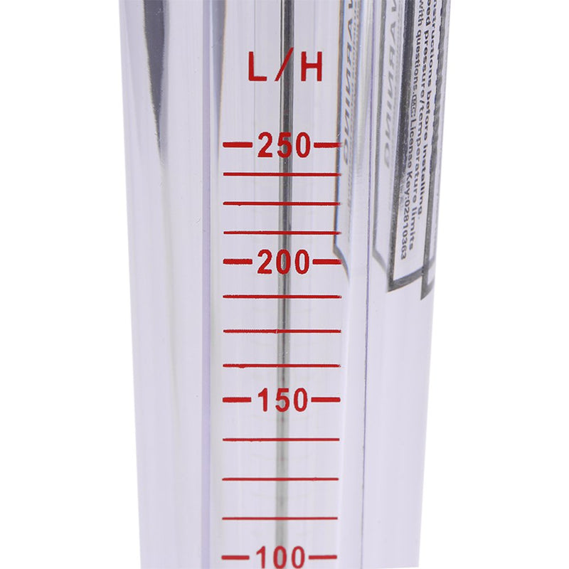 Hilitand 25-250L/H Rotameter Plastic Tube Type Instantaneous Liquid Water Flow Meter DN15