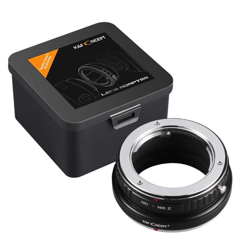 K&F Concept Lens Mount Adapter for Minolta MD MC Mount Lens to Nikon Z6 Z7 Camera MD-NIK Z