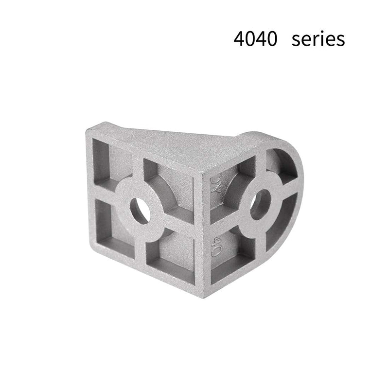 uxcell Angle Arbitrary Bracket Set, Corner L Connector for 4040 Series Aluminum Extrusion Profile, 2 Pcs