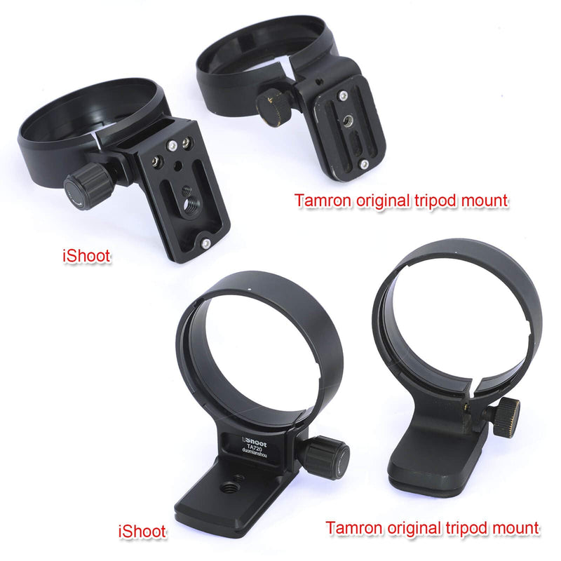 iShoot CNC Tripod Mount Ring, 76mm Aviation Aluminum Lens Collar Stand for Tamron SP 70-200mm f/2.8 Di VC USD G2 Lens (of Nikon F and Canon EF Mount), Built-in Arca-Swiss Fit Quick Release Plate