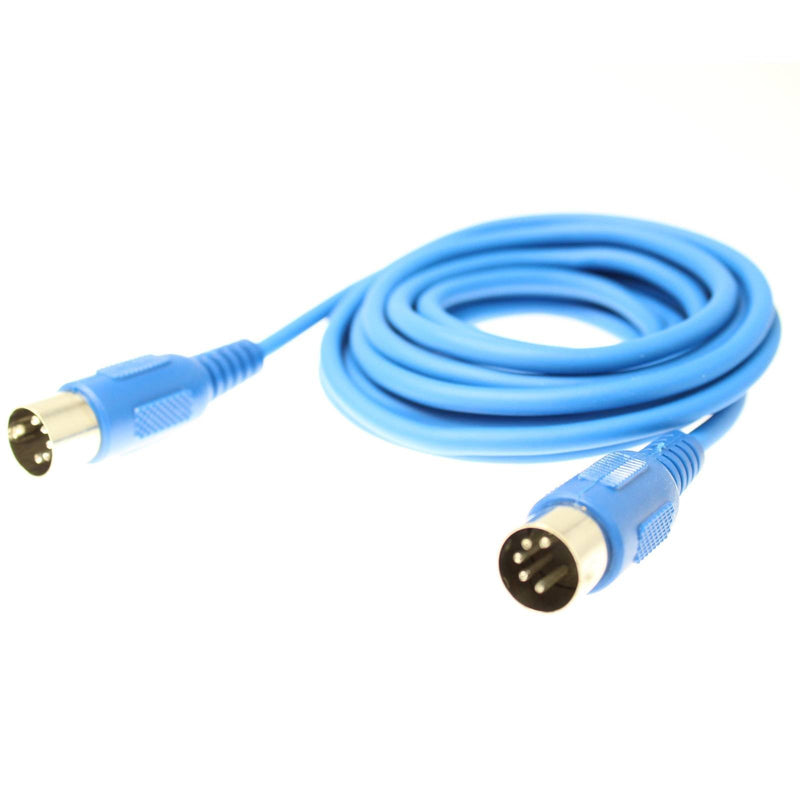 [AUSTRALIA] - Adam Hall 3 Star Series 3m MIDI Cable - Blue 