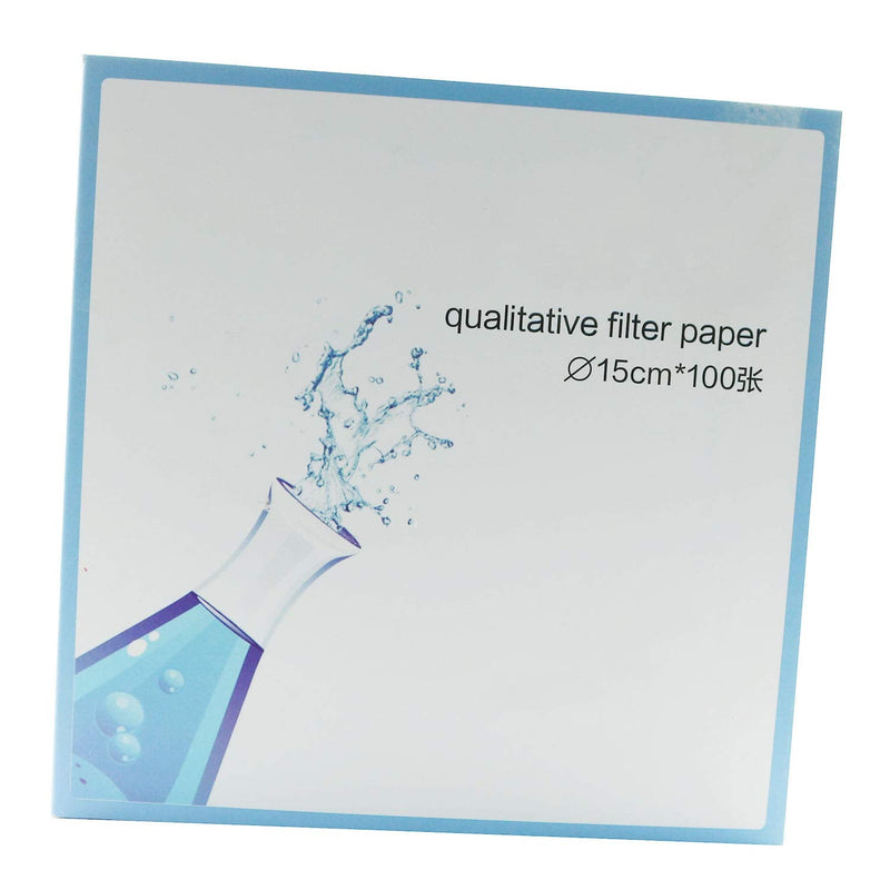 DGZZI Filter Paper 100PCS 15cm Qualitative 102 Medium-Speed FilterPaper for Laboratory Oil Filter Paper