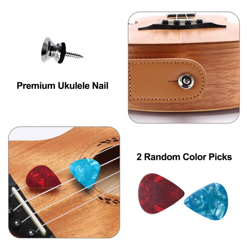 Ukulele Strap, Eyeshot Hawaiian Jacquard Blue Totem Ukelele Shoulder Strap, Suitable for Soprano Concert Tenor Baritone String Instruments