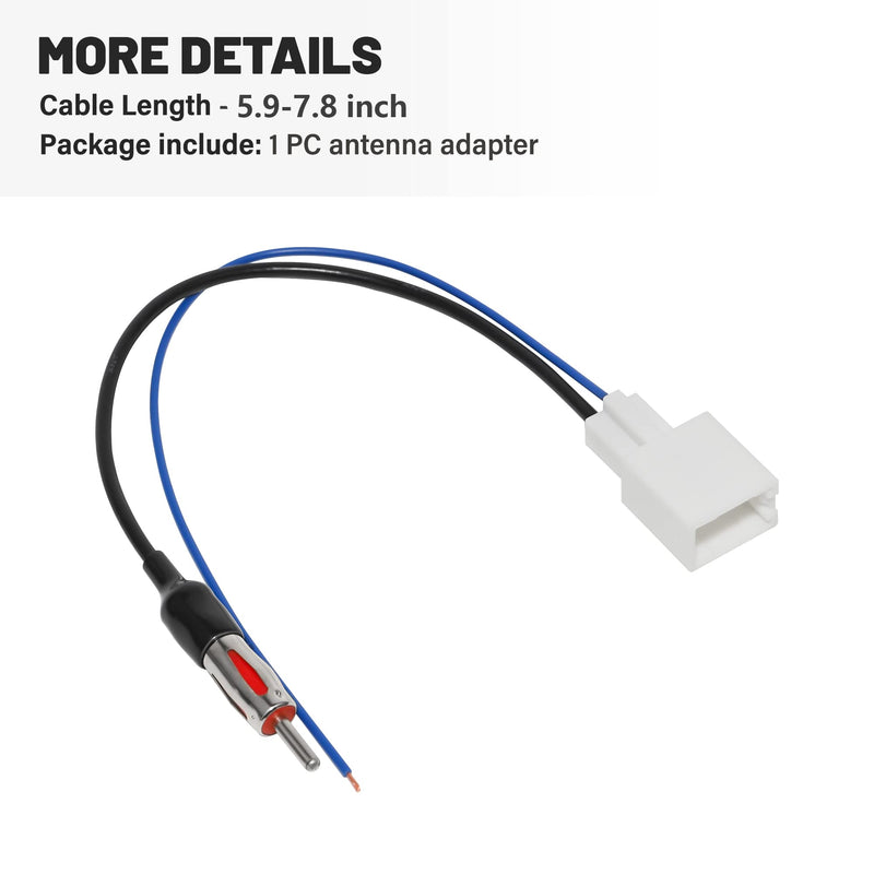 [AUSTRALIA] - Anina Radio Antenna Adapter for 2010-2019 Toyota Subaru Scion Factory Radio to Aftermarket Radio Aerial Extension Wire Harness Plug Cable Male 