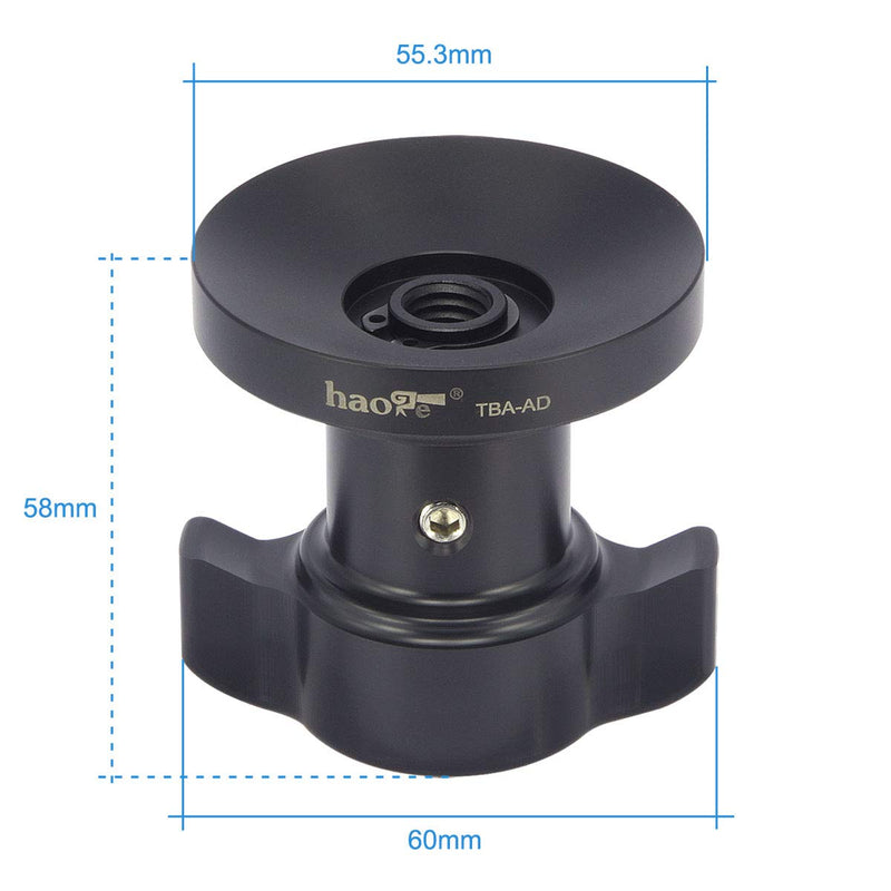 Haoge Tie Down Locking Handle Short Threaded Knob for Sachtler Tripod Video Fluid Head Bowl Adapter FSB6 FSB6T FSB8 FSB8T FSB-10T ACE XL DV10 DV12