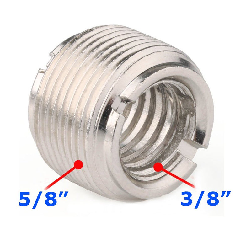 RAYSUN 5 Packs 5/8-Inch Male to 3/8-Inch Female Microphone Screw Adapter