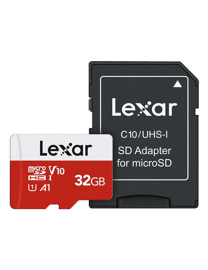 Lexar 32GB Micro SD Card, microSDHC UHS-I Flash Memory Card with Adapter - Up to 100MB/s, U1, Class10, V10, A1, High Speed TF Card