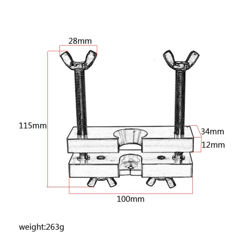 Alnicov Professional Mouthpiece Puller Trumpet Tool Mouth Piece Remover 10x11.5cm Accessories Instruments,Gold