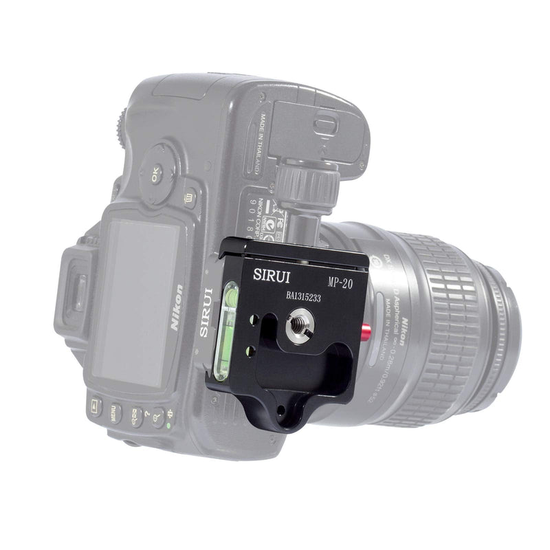 SIRUI Quick-Release Base for 1/4 Inch and 3/8 Inch Safety Lock Arca Swiss Compatible (MP-20) MP-20