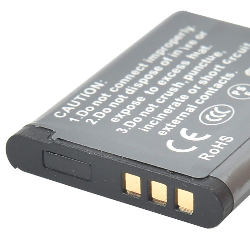 [AUSTRALIA] - DSTE Replacement for 2X D-Li88 Li-ion Battery Compatible Pentax Optio H90 P70 P80 W90 WS80 Camera as DB-L80 VW-VBX070 
